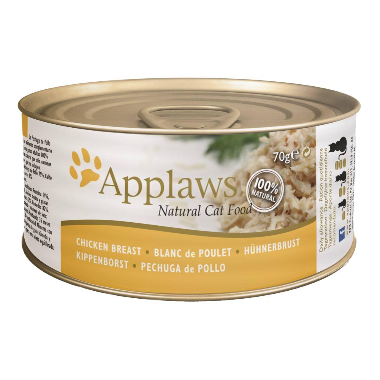 Applaws 75 Percent Chicken Breast Cat Food Tin