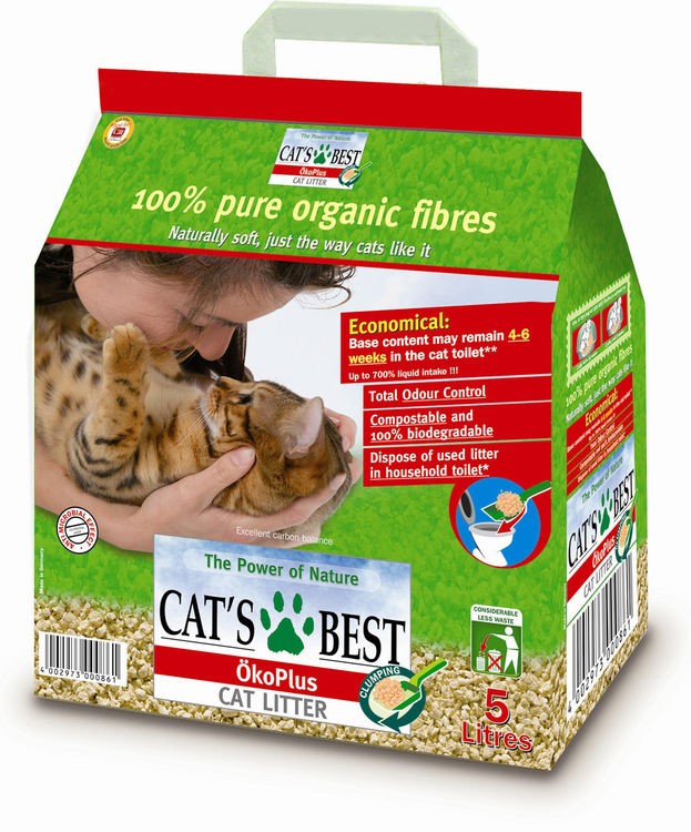 Cats Best Okoplus Clump Litter Plant Fibre Biodegradable