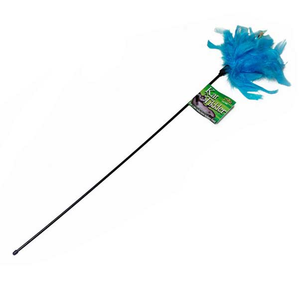 Kat Tikkler Feather Wand Cat Teaser Toy Long Wand