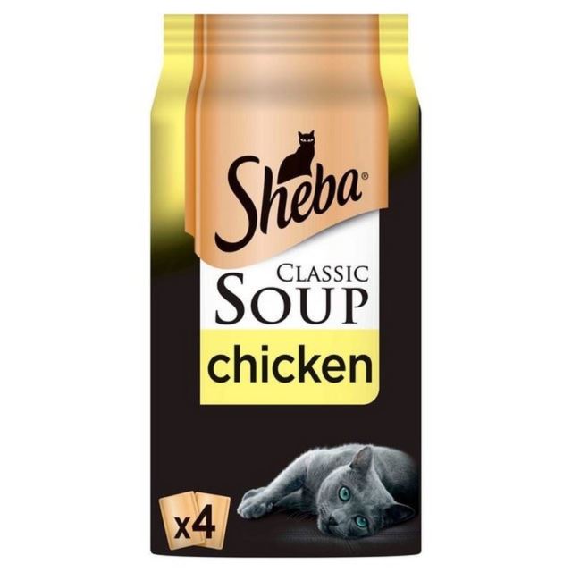 Sheba Soup Pouch With Chicken (X4)