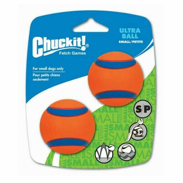 Chuckit! Ultra Small Dog Balls (Twin Pack) - Unleash the Fun! - NO Squeak - Chuckit660048170204